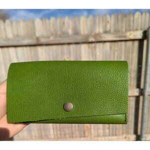 NEW Portland Leather Goods Rancher Trifold Wallet Green PLG
